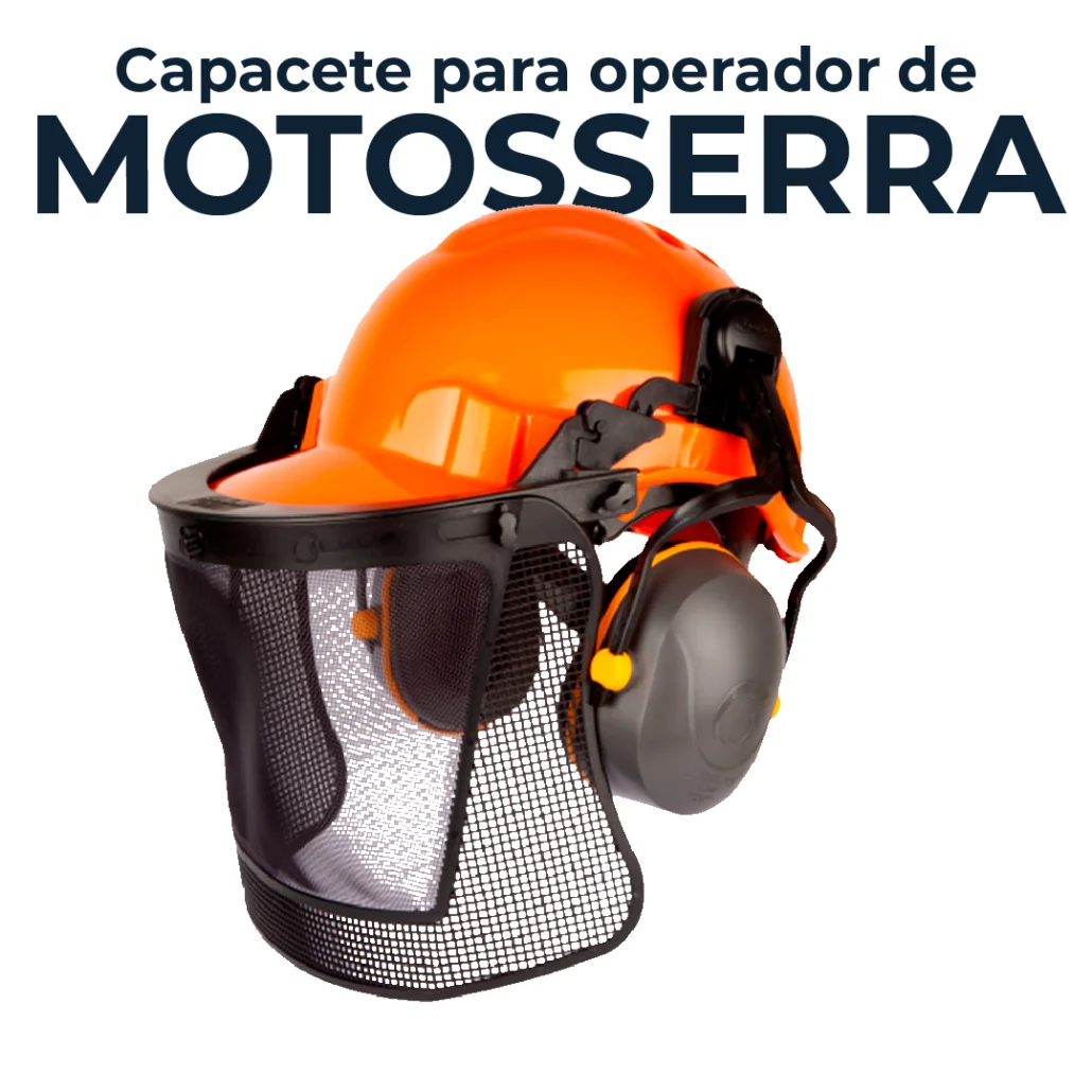 Capacete para operadaor de motosserra 